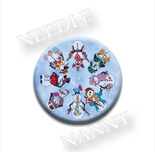 Snowmen Ala Round - Needle Nanny