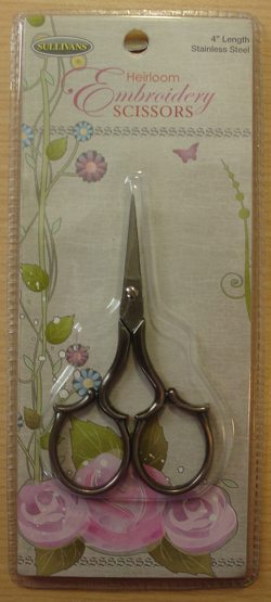Silver Leaf Handle Scissors