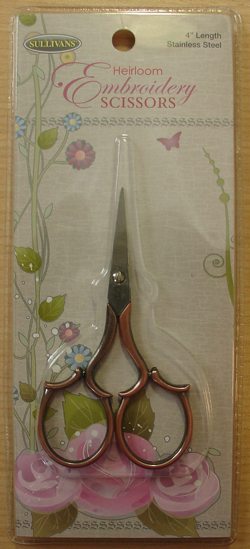 Copper Leaf Handle Scissors