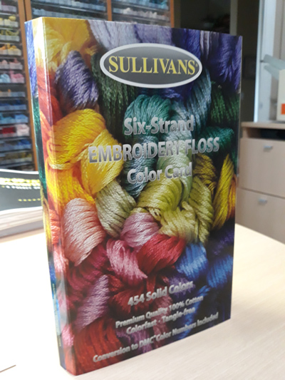 Sullivans Embroidery Floss Color Card