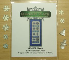 Flakes Mill Hill Glass Treasure Embellishment Pack
